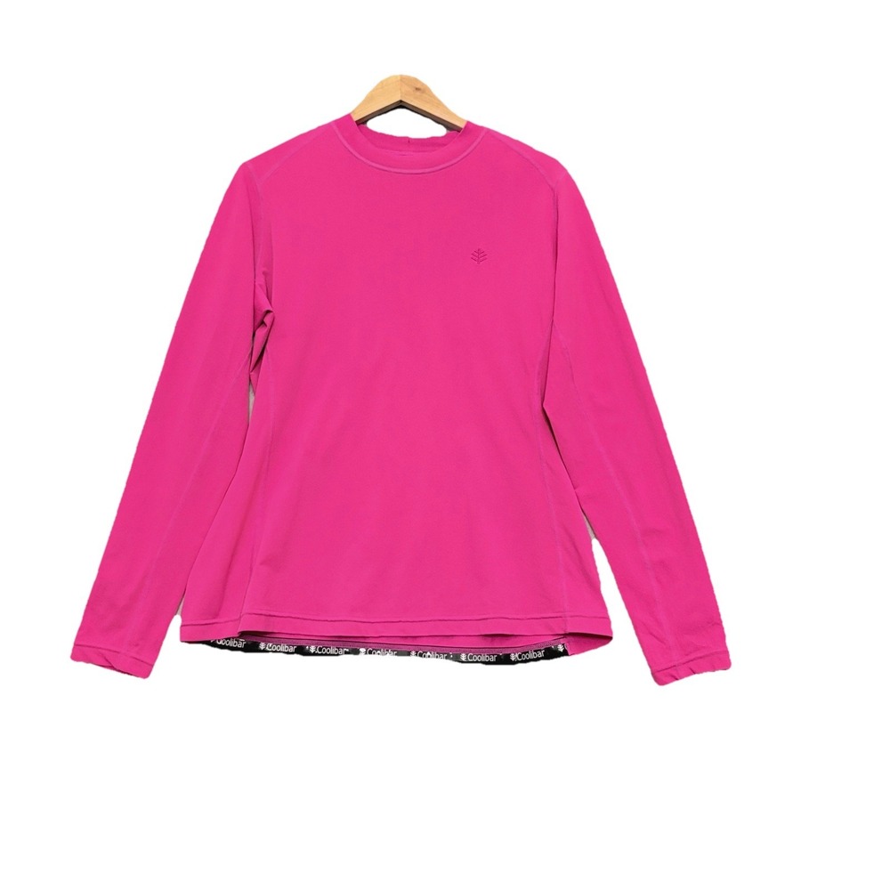 Coolibar UPF 50+ Women's Hightide Long Sleeve Outdoor Shirt Jazzy Pink Size XL